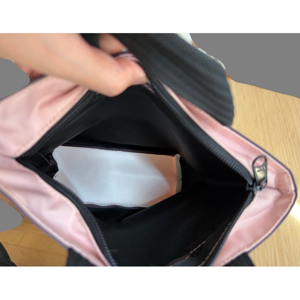 Herve Chapelier 351N Dark Purple Pink Bag Mini Tote Handbag Rectangular Base - Picture 8 of 16
